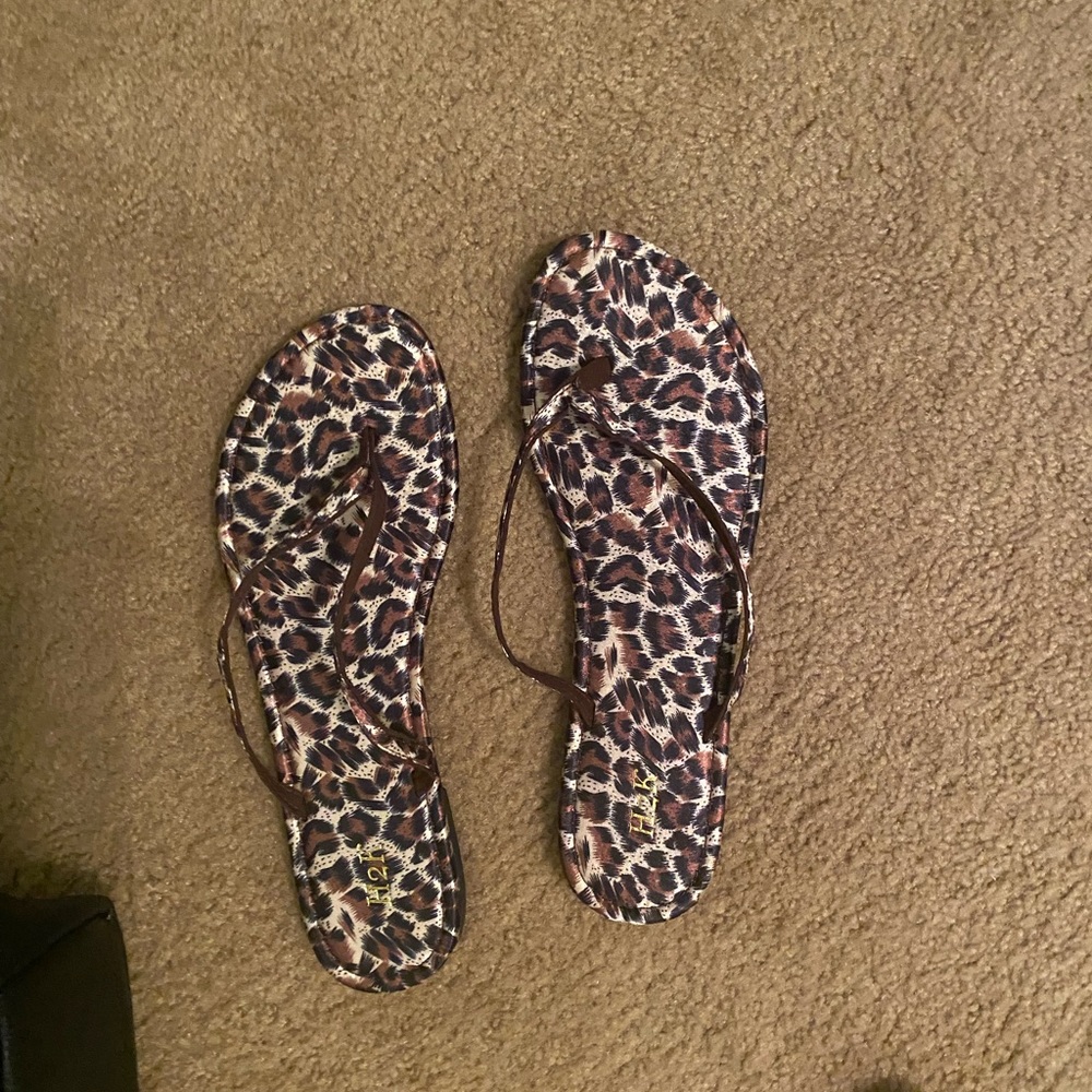 Brand new leopard print sandals